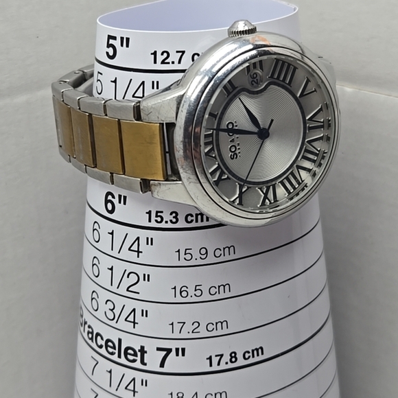 Womens SO & CO New York Madison Date Watch 5052B Mineral Crystal New Battery - Picture 6 of 10